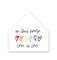 Love Is Love House Shaped Canvas